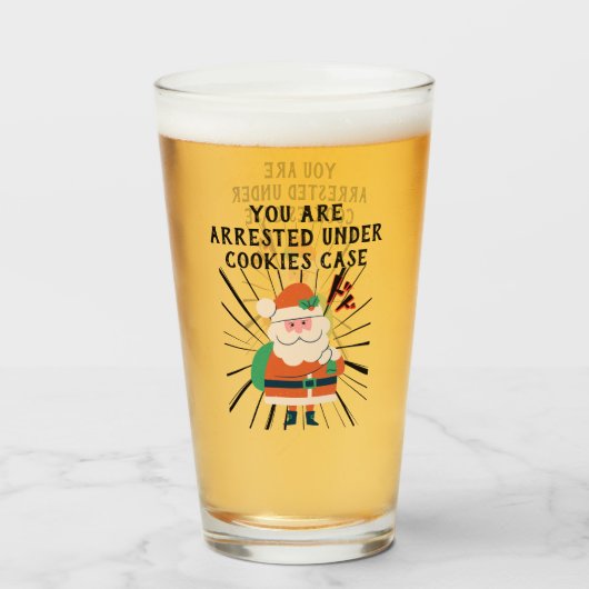 Verre Mikitiez cookies santaclaus Noël nouvel an (Devant (rempli))