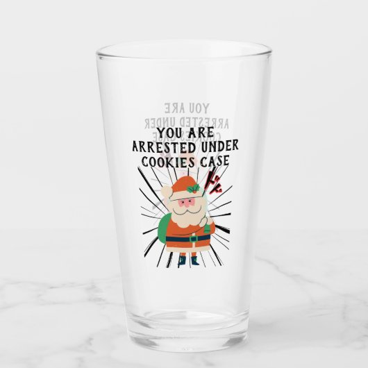 Verre Mikitiez cookies santaclaus Noël nouvel an (Devant)