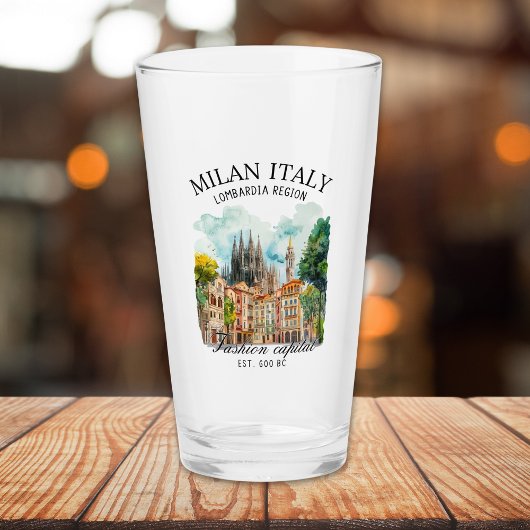 Verre Milan Italy Design – Lombardia Skyline 