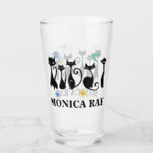 Verre Milieu du siècle moderne les années 50 Black Cats (Dos)