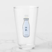 Verre Milk bottle with Japanese Kanji (Dos)