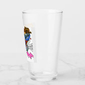 Verre Minimal Bike Art Graphic (Gauche)