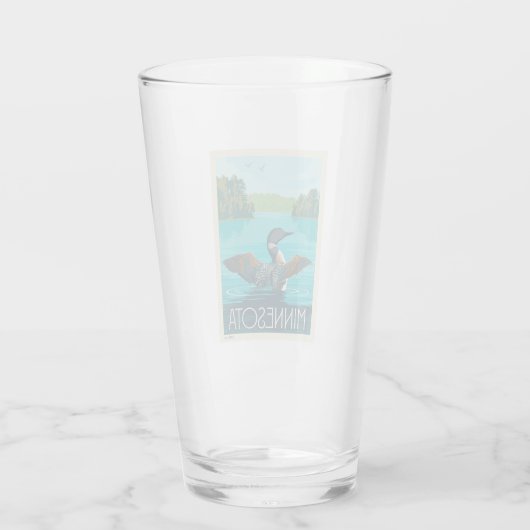 Verre Minnesota | Loon (Dos)