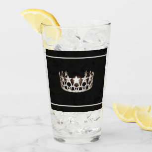 Verre Miss USA Silver Crown Glass