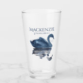 Verre Misty Reflection | Blue Swan Briding Party Keepsak (Devant)