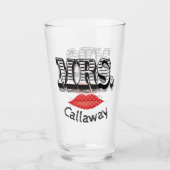 Verre Mme Toujours Droite Mariage de mariée drôle (Devant)