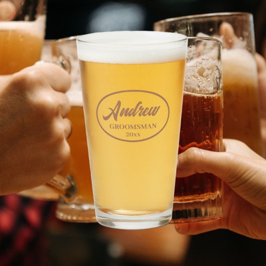 Verre Mocha Stylisé Mariage Groomsman