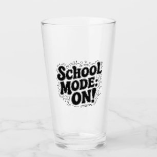 Verre Mode école : ON ! , Typographie Vintage avec