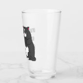 Verre Mode grumeux sur drôle de gros chat (Gauche)