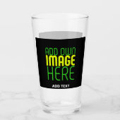 VERRE MODÈLE DE TEXTE D'IMAGE NOIRE SIMPLE ET MODERNE (Devant)