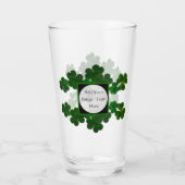 Verre Modèle du logo Shamrock vert irlandais (Dos)