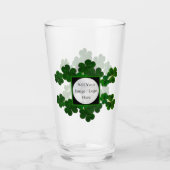 Verre Modèle du logo Shamrock vert irlandais (Devant)