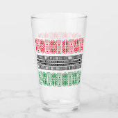 Verre Modèles de drapeau de Kwanzaa (Devant)