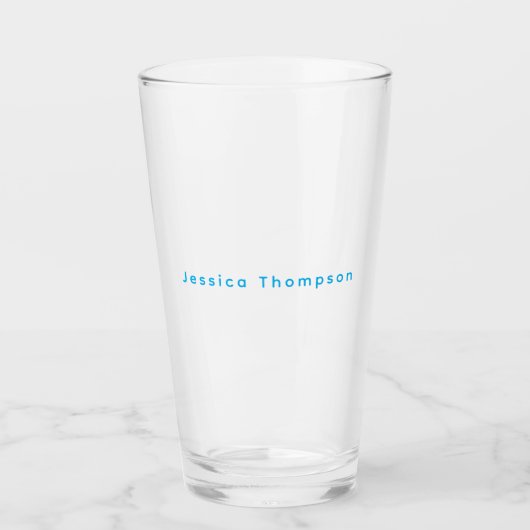 Verre Modern Elegant Plain Simple Professional Name (Devant)