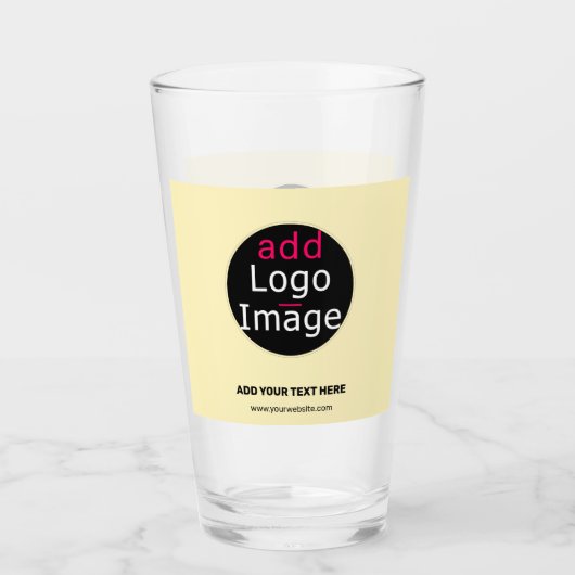 Verre Moderne Business Chic Personnalisable Ajouter Logo (Devant)