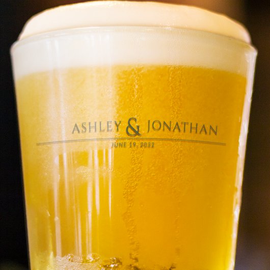 Verre Moderne Gras & Mariage minimaliste