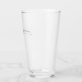 Verre Moderne Gras & Mariage minimaliste (Gauche)
