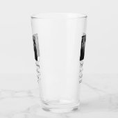 Verre Moderne heureux 40e anniversaire ajouter nom date  (Gauche)