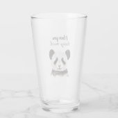 Verre Moderne Je T'Aime Beary Beaucoup Panda Noir Et Bla (Dos)