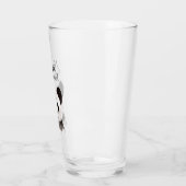 Verre Moderne Je T'Aime Beary Beaucoup Panda Noir Et Bla (Gauche)