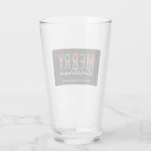 Verre Moderne Joyeux Empreinte de léopard de Noël minima (Dos)