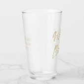 Verre Moderne Mère de la Mariée Typographie Script Or (Droite)