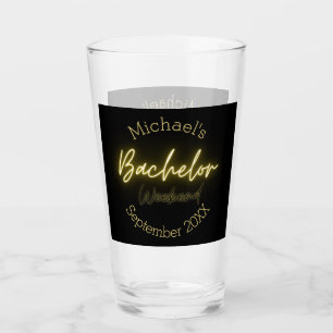 Verre Moderne minimaliste Black and Gold Bachelor Party