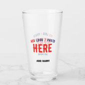 VERRE MODERNE MODERNE PERSONNALISABLE CLAIR VÉRIFIÉ (Dos)