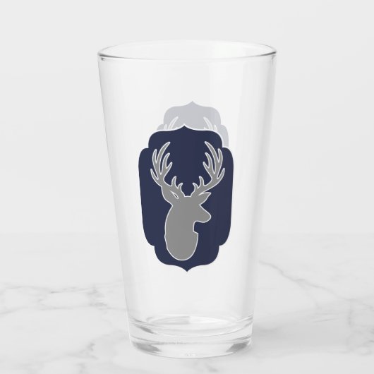 Verre Moderne Rustic Grey Deer & Navy Bracket (Dos)