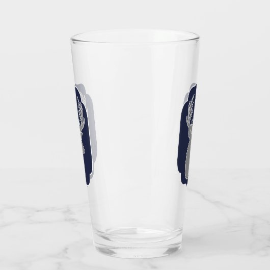 Verre Moderne Rustic Grey Deer & Navy Bracket (Gauche)