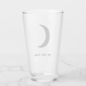Verre Moderne simple à la citation de la lune (Dos)