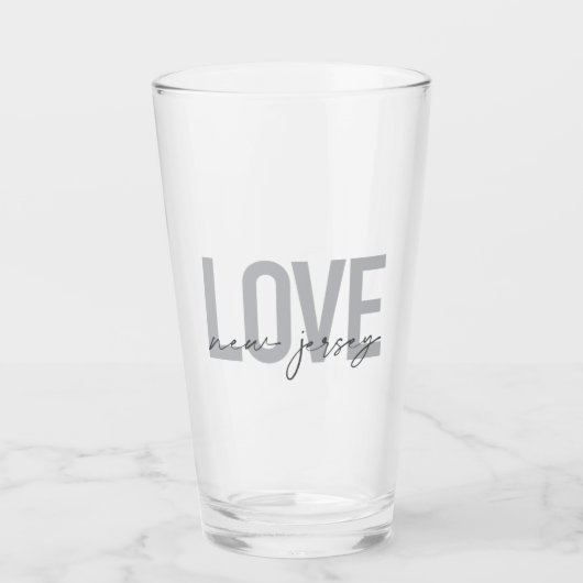 Verre Moderne, simple, cool, design urbain Amour New Jer (Devant)