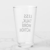 VERRE MOINS DE PAROLES PLUS D'ACTION (Dos)