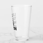 VERRE MOINS DE PAROLES PLUS D'ACTION (Gauche)