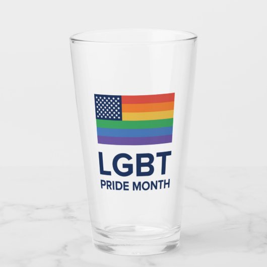 Verre Mois de la fierté LGBT| États-Unis (Devant)