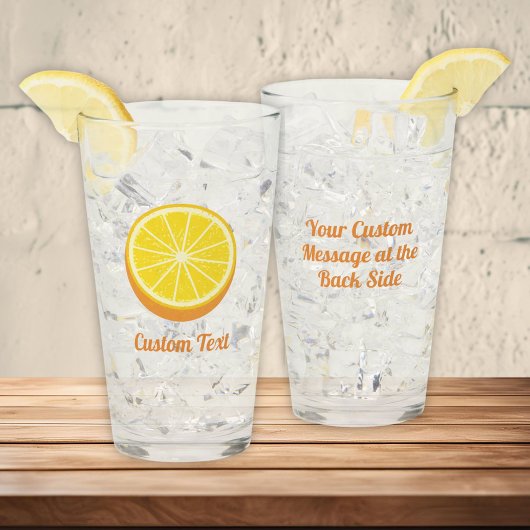 Verre Moitié orange