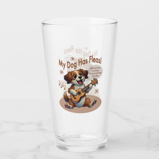 Verre Mon Chien A Fleas Ukulele Tuning Chanson (Dos)