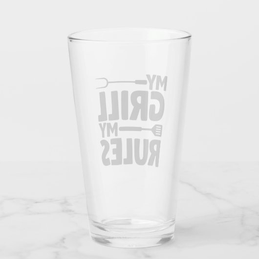 Verre Mon Grill mes règles (Dos)