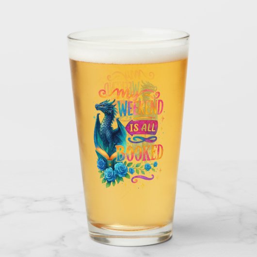 Verre Mon Week-End Est Réservé (Devant (rempli))
