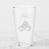 Verre Monastère médiéval Mont Saint Michel. France. (Dos)