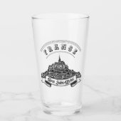 Verre Monastère médiéval Mont Saint Michel. France. (Devant)