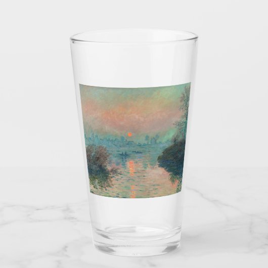 Verre Monet Sunset Seine Beaux-Art Impressionnisme (Devant)