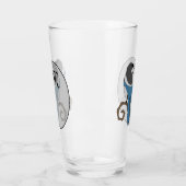 Verre Monogramme à pâte noire (Gauche)