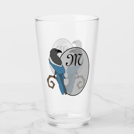 Verre Monogramme à pâte noire (Devant)