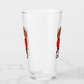 Verre Monogramme Beagle souriant (Gauche)