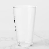 Verre Monogramme classique initial A avec nom de famille (Gauche)