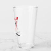 Verre Monogramme Coeur Et Flèche (Gauche)