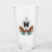 Verre Monogramme coloré de poisson rouge (Dos)