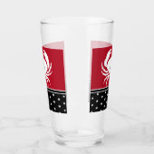 Verre Monogramme Crabe Noir Blanc Noir Nautique (Gauche)