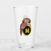 Verre Monogramme de Chouette de l'Est (Dos)